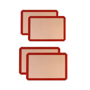 Silicone Baking Mat Non Stick Reusable Sheet for Pastry Dough Cookie Oven Bakeware - Red 2PCS(2*60X40CM) V528-9360312145143