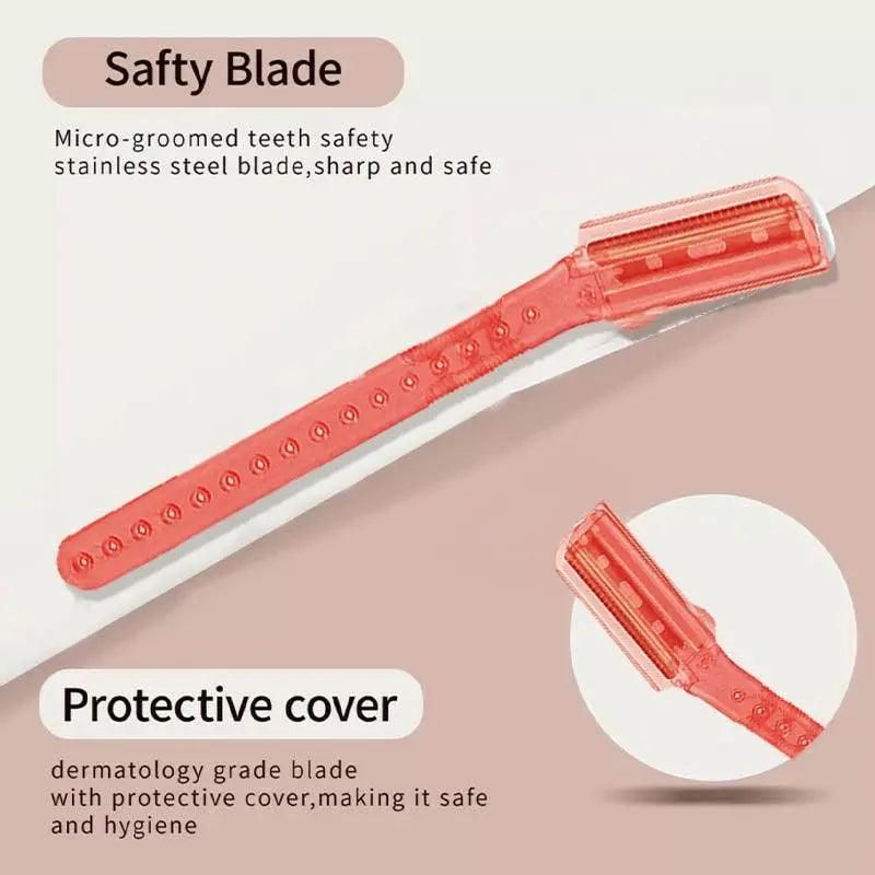 3 Pcs Facial Razors Eyebrow Razor Shave Hair & Exfoliate Face Shaver Ladies Tool V528-9360312153742