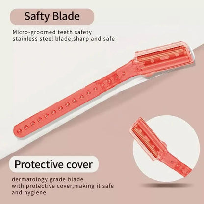 3 Pcs Facial Razors Eyebrow Razor Shave Hair & Exfoliate Face Shaver Ladies Tool V528-9360312153742
