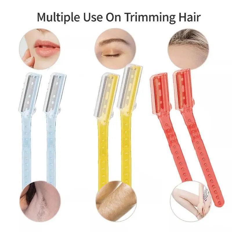 3 Pcs Facial Razors Eyebrow Razor Shave Hair & Exfoliate Face Shaver Ladies Tool V528-9360312153742