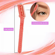 3 Pcs Facial Razors Eyebrow Razor Shave Hair & Exfoliate Face Shaver Ladies Tool V528-9360312153742