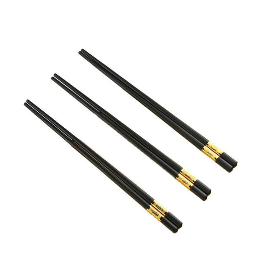 10Pairs Premium Fiberglass Reusable Chopsticks - Dishwasher Safe - Silver-2 V528-9360312154060