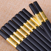 10Pairs Premium Fiberglass Reusable Chopsticks - Dishwasher Safe - Silver-3 V528-9360312154077