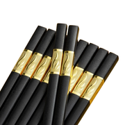 10Pairs Premium Fiberglass Reusable Chopsticks - Dishwasher Safe - Silver-3 V528-9360312154077