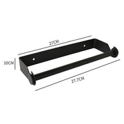 Paper Towel Holder Under Cabinet Wall Mount Stainless Steel Rack Kitchen - Black V528-9360312160214