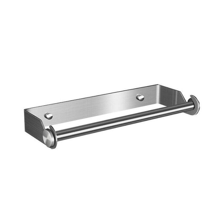 Paper Towel Holder Under Cabinet Wall Mount Stainless Steel Rack Kitchen - Black V528-9360312160214