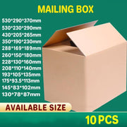 3-Layer Mailing Box Carton Small Medium Large Cardboard Parcel Boxes - Carton - 288x169x189mm V528-9360312176666