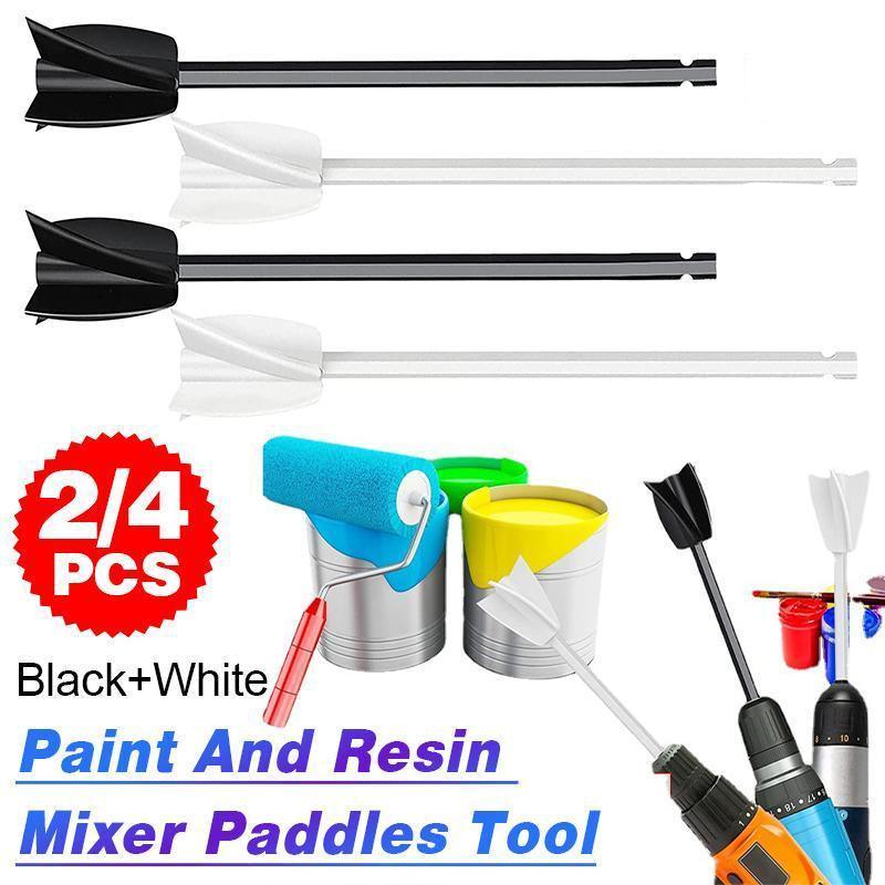 Epoxy Mixer Attachment For Drill Reusable Paint And Resin Mixer Paddles Tool - 2PCS V528-9360312182193