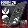 Shockproof Ring Case For iPhone 14 Plus Blue/Black/Red - Blue V528-9360312188522