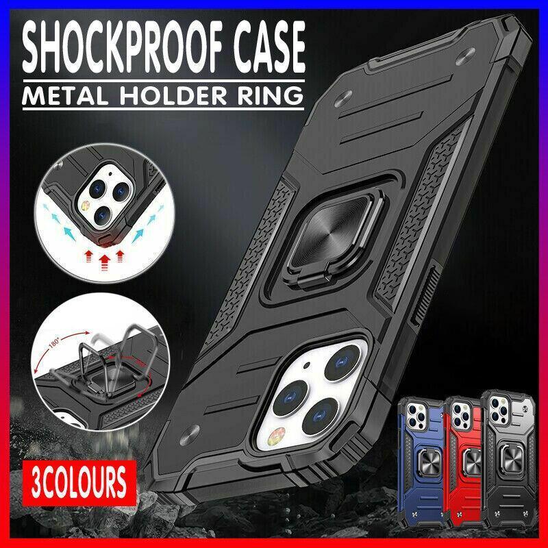 Shockproof Ring Case For iPhone 14 Plus Blue/Black/Red - Blue V528-9360312188522
