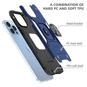 Shockproof Ring Case For iPhone 14 Plus Blue/Black/Red - Blue V528-9360312188522