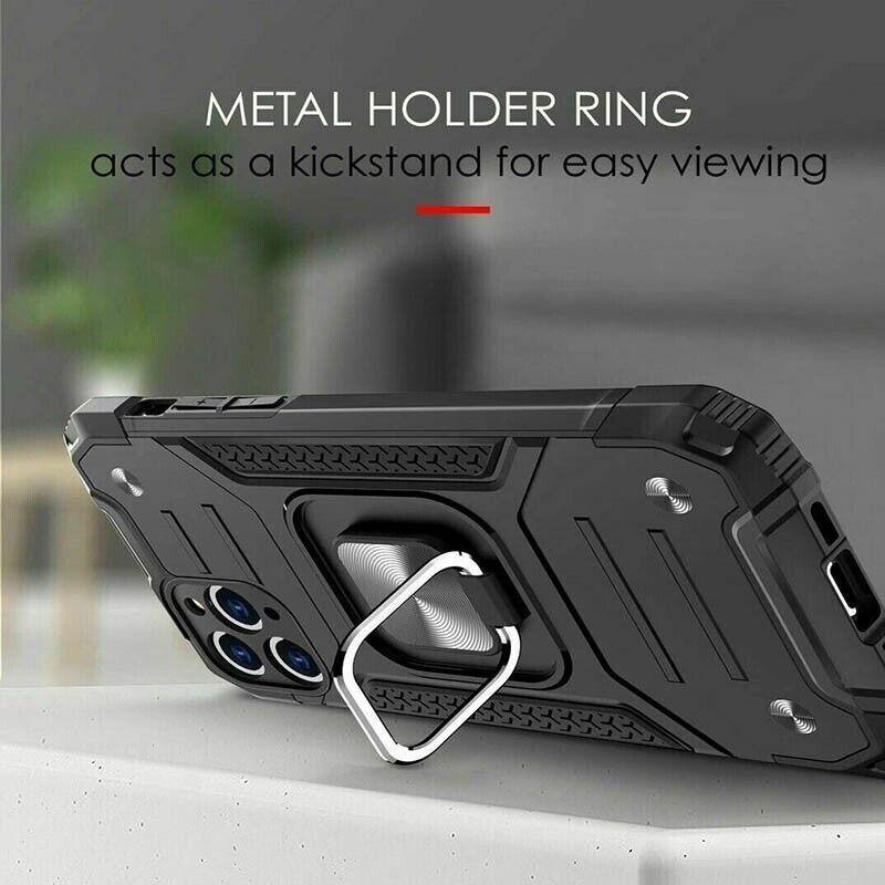 Shockproof Ring Case For iPhone 14 Plus Blue/Black/Red - Blue V528-9360312188522