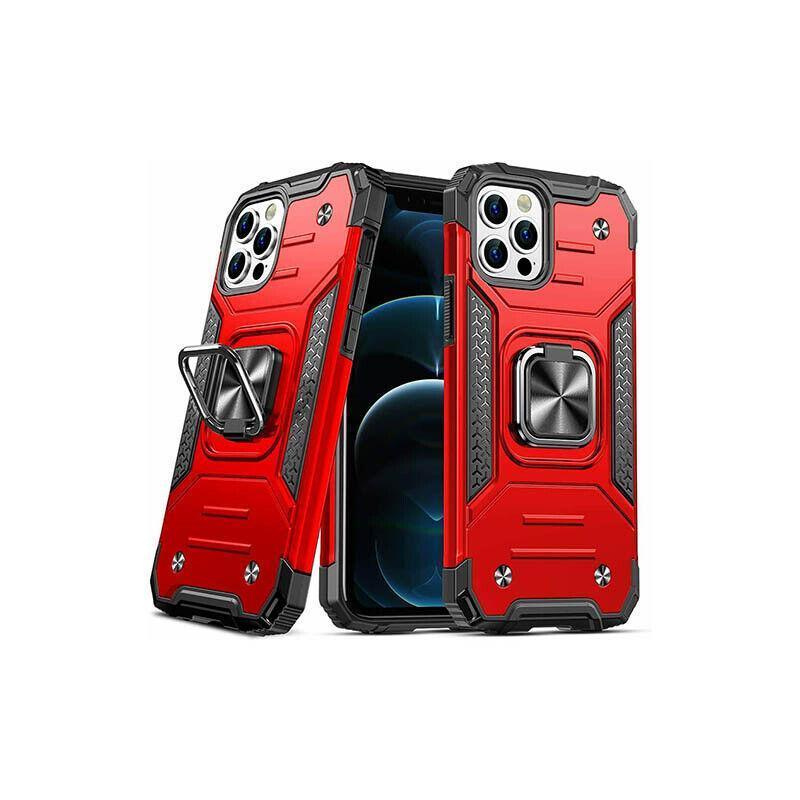 Shockproof Ring Case For iPhone 14 Plus Blue/Black/Red - Blue V528-9360312188522