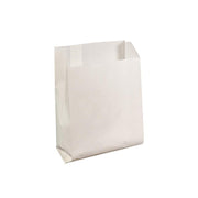 1000PCS Oil-proof Takeaway Paper Bags for Premium Takeout Supply - White-16*11*4cm V528-9360312191973