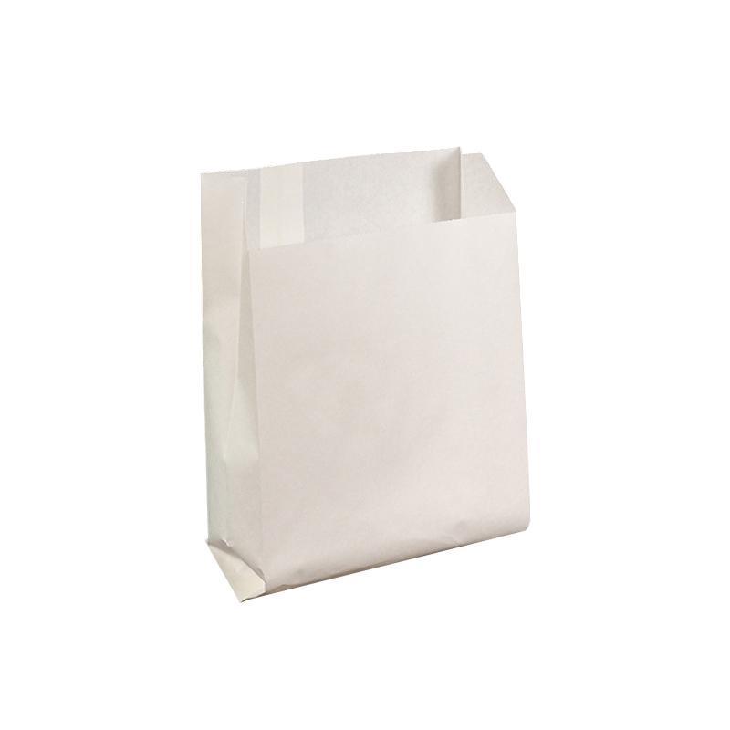 1000PCS Oil-proof Takeaway Paper Bags for Premium Takeout Supply - White-16*11*4cm V528-9360312191973