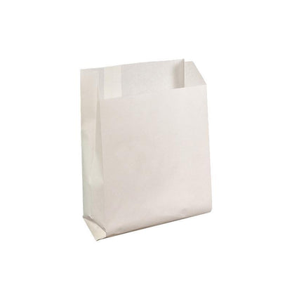 1000PCS Oil-proof Takeaway Paper Bags for Premium Takeout Supply - White-22*15*5cm V528-9360312191997