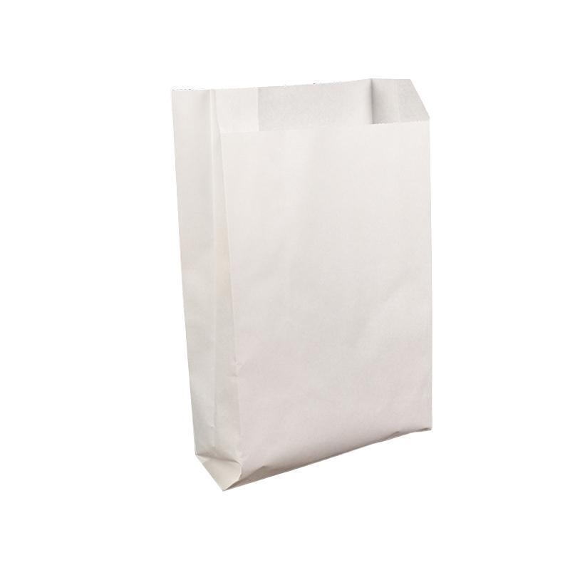 1000PCS Oil-proof Takeaway Paper Bags for Premium Takeout Supply - White-22*15*5cm V528-9360312191997