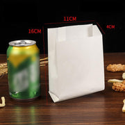 1000PCS Oil-proof Takeaway Paper Bags for Premium Takeout Supply - Smiling faces-23*13*7cm V528-9360312192017