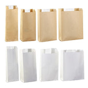 Takeaway Storage Baking Bread Bag Toast Food Packaging Bag Kraft Paper Bag Cowhide - 33X16X11CM V528-9360312194325