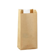 Takeaway Storage Baking Bread Bag Toast Food Packaging Bag Kraft Paper Bag Cowhide - 33X16X11CM V528-9360312194325