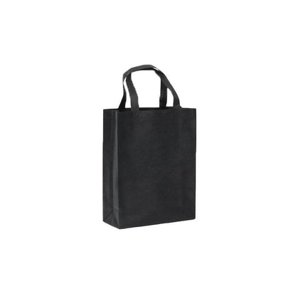 100PCS Reusable Non Woven Shopping Bags Eco Friendly Washable Tote Bags Black - 41X35X12CM V528-9360312194479