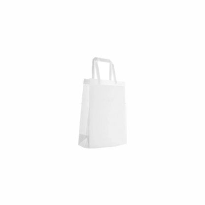 100PCS Reusable Non Woven Shopping Bags Eco Friendly Washable Tote Bags White - 41X35X12CM V528-9360312194592