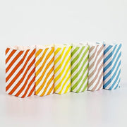 100X Colourful Plaid Kraft Paper Bag Candy Cookie Snack Cake Gift Bags 9X6X18cm - Green V528-9360312196305