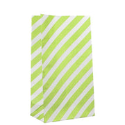 100X Colourful Plaid Kraft Paper Bag Candy Cookie Snack Cake Gift Bags 9X6X18cm - Green V528-9360312196305