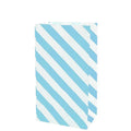 100X Colourful Plaid Kraft Paper Bag Candy Cookie Snack Cake Gift Bags 9X6X18cm - Blue V528-9360312196367