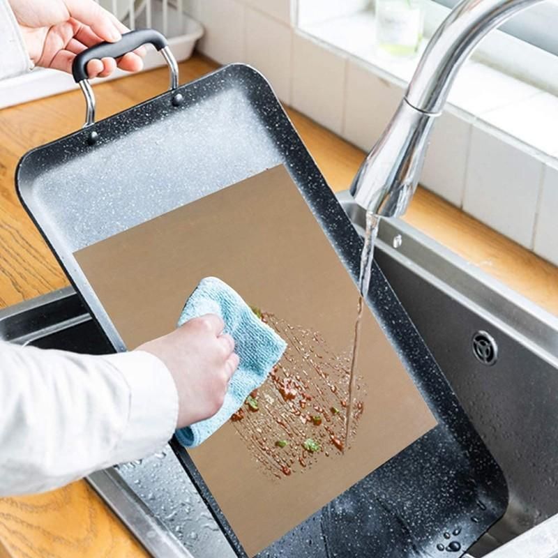 High Temperature Resistant Household Baking Paper Baking Sheet Cloth Non-Stick - White 30*40CM V528-9360312199610
