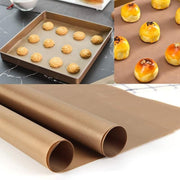 High Temperature Resistant Household Baking Paper Baking Sheet Cloth Non-Stick - Brown 40*60CM V528-9360312199627