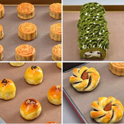 High Temperature Resistant Household Baking Paper Baking Sheet Cloth Non-Stick - White 40*60CM V528-9360312199634