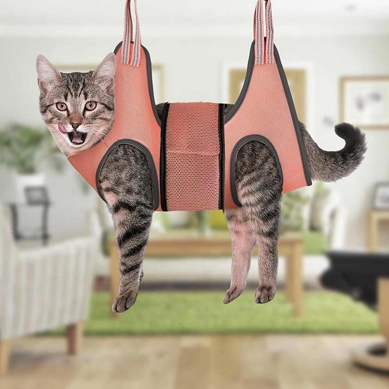 Small Pet Grooming Sling Hammock Dog Cat Restraint Bag Trimming Light Green - S V528-9360312204048