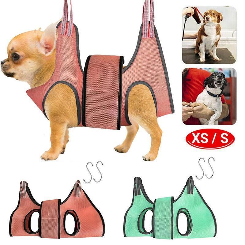 Small Pet Grooming Sling Hammock Dog Cat Restraint Bag Trimming Light Green - S V528-9360312204048