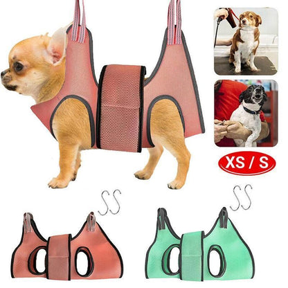 Small Pet Grooming Sling Hammock Dog Cat Restraint Bag Trimming Light Green - S V528-9360312204048