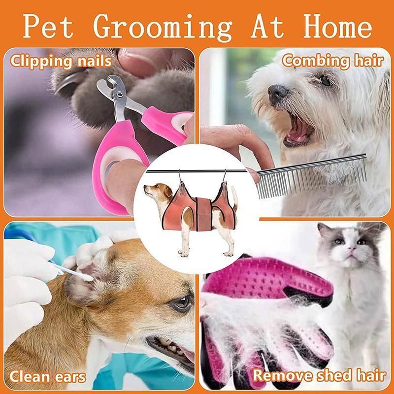 Small Pet Grooming Sling Hammock Dog Cat Restraint Bag Trimming Light Green - S V528-9360312204048