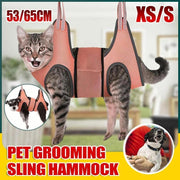 Small Pet Grooming Sling Hammock Dog Cat Restraint Bag Trimming Light Green - S V528-9360312204048