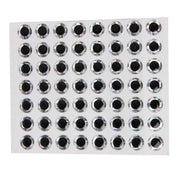 100PCS Fish Eyes 3D Holographic Lure Eyes Fly Tying Jigs Crafts Dolls - 100PCS / 5mm / Silver V528-9360312204253