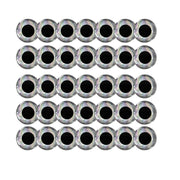 100PCS Fish Eyes 3D Holographic Lure Eyes Fly Tying Jigs Crafts Dolls - 100PCS / 5mm / Silver V528-9360312204253