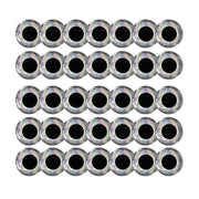 100PCS Fish Eyes 3D Holographic Lure Eyes Fly Tying Jigs Crafts Dolls - 100PCS / 5mm / Silver V528-9360312204253