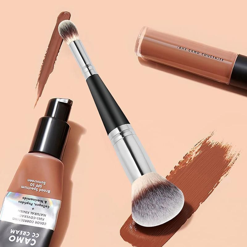 Double Ended Makeup Brush Liquid Foundation Powder Eyeshadow Cosmetic Brush Tool V528-9360312204284