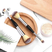 Double Ended Makeup Brush Liquid Foundation Powder Eyeshadow Cosmetic Brush Tool V528-9360312204284