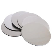 Stainless Steel Drink Coaster Set 6PCS Heat Resistant Cup Pads With Holder V528-9360312204321