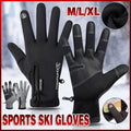 Winter Gloves Thermal Touch Screen Thermal Windproof Warm Black - L V528-9360312204376
