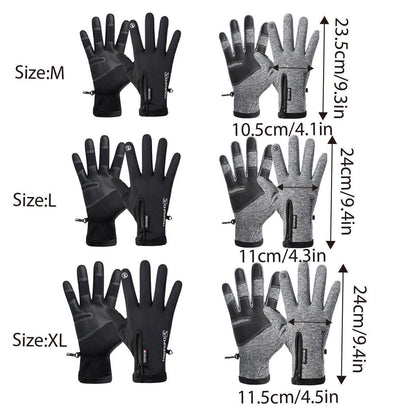 Winter Gloves Thermal Touch Screen Thermal Windproof Warm Black - L V528-9360312204376