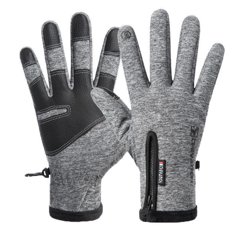 Winter Gloves Thermal Touch Screen Thermal Windproof Warm Grey - L V528-9360312204406
