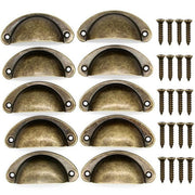 30X Modern Cup Cabinet Handle Knob Drawer Furniture Door Pull Shell Cupboard - Bronze V528-9360312205700