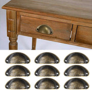 30X Modern Cup Cabinet Handle Knob Drawer Furniture Door Pull Shell Cupboard - Bronze V528-9360312205700