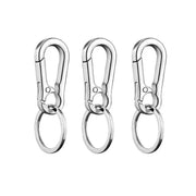 3PCS Zinc Alloy Spring Hook Keychain with Key Rings for Car Keys and Bags V528-9360312205779