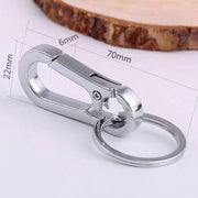 3PCS Zinc Alloy Spring Hook Keychain with Key Rings for Car Keys and Bags V528-9360312205779
